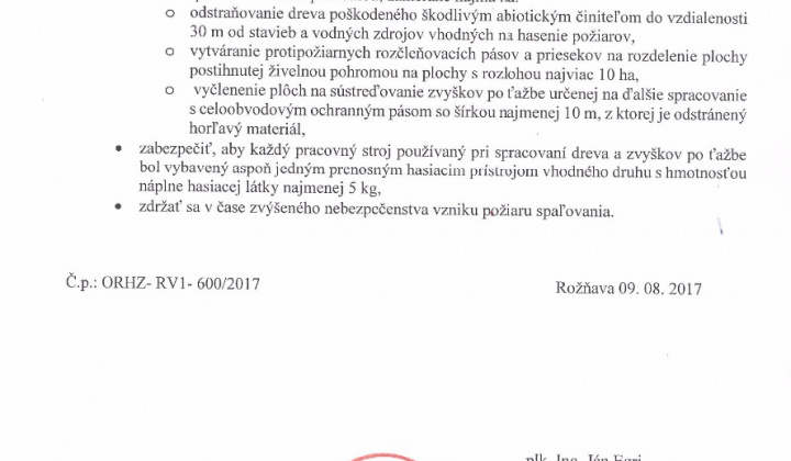 2. fotografia fotogalérie Vyhlásenie času zvýšeného nebezpečenstva vzniku požiaru - foto