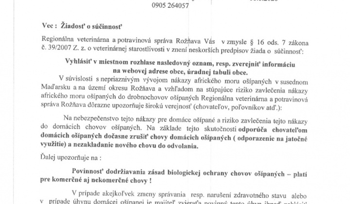1. fotografia fotogalérie Africký mor ošípaných - odporučenie pre chovateľov - foto